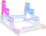 BATHVEVE Multi-function 4-tier Acrylic Display Rack Perfume Dessert Cupcake Stand Desktop Organizer Space-efficient