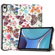 For iPad mini 7 Case,Karst Painted PU Leather Case, Sleep Wake Function, 3 Fold Holder, Color Butterfly