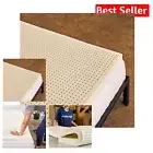 1-Inch Medium Firm Organic Latex Mattress Topper - Cooling Support - Cal King