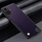[Jarttarn] Case Compatible with Nothing CMF Phone 1, Plain Leather Skin-Friendly Anti-Slip Phone Case Matte Bumper Soft Edge Protective Cover for Nothing CMF Phone 1 (Dark Purple)