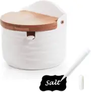 Sugar Container, Ceramic Sugar Bowl with Lid and Spoon, Salt Cellar, Sugar Jar,