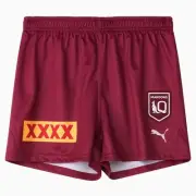 2025 QLD Maroons State of Origin Mens Home Playing Shorts