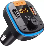 Bluetooth FM Transmitter for Car Adapter Radio Receiver Music Player Hands-Free