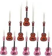 Guitar for Hanging Decors 10pcs Xmas Mini Instruments Mini Instruments Set for Party Favors