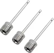 Ball Pump Inflation Needle (Pack of 3) - Stainless Steel Air Pump Needles - Ideal for Blowing Up Football, Basketball, Volleyball, and All Other Sports Balls - by Mobi Lock