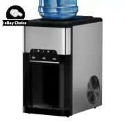 3 In 1 Ice Maker Machine 20KG Cold Hot Water Dispenser Countertop 2.5L Black