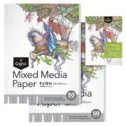 Mixed Media Sketchpad 9 x 12in | 2-Pack | 50 Sheets Each (200 gsm/120lb) Arti...