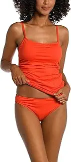 [AMAVI] Women's Standard Over The Shoulder Underwire Tankini Top and Hipster Bikini Bottom Swimsuit Set