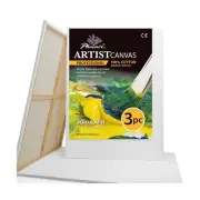 PHOENIX Extra Large Blank Canvas 30x40 Inch - 3 Pack 100% Cotton 12 oz. Tripl...