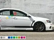 Stripe Kit For Mitsubishi Lancer Evolution Evo 10 X Spoiler Lip 2008 2015 2016