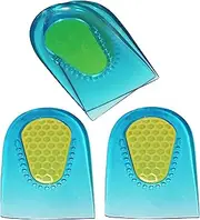 2 Pair - 4 Heel Cups - KidSole Slim Lightweight Gel Heel Cups For Kid's With Sensitive Heels, Heel Spurs, Plantar Fasciitis, or Ankle Pain