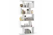 Costway 5-Tier Display Bookshelf Cube Bookcase Cabinet CD Storage Rack Bedroom Living