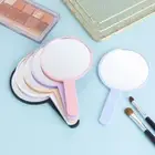 Handheld Round Makeup Mirror Makeup Mirror Handle Hand Mirror Cosmetic Mirror