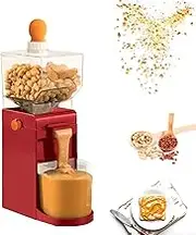 Electric Peanut Butter Maker, Mini Peanut Butter Mixer Maker, 150W Peanut Nut Butter Machine, Removable Grain Grinder, 500ML Household Grain Mill, Nut Grinder for Peanut, Cashews