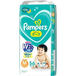 PAMPERS 幫寶適 日本全新巧虎黏貼尿布-NB76,S70,M56,L48片x4包