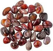 Nvzi-c 1000g Natural Crystal, red Texture, Large Particle Rolling, 3-5cm in Size. Play with Crystal raw, Home Fish Tank Decoration