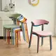 北歐椅子塑料靠背椅加厚成人牛角椅戶外休閑椅子凳子時尚簡約餐椅