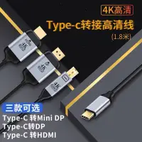 在飛比找樂天市場購物網優惠-Type-c轉mini DP線筆記本電腦USB-C手機接口轉