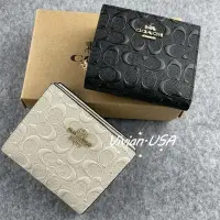 在飛比找iOPEN Mall優惠-vivian美國代購✨正品 coach 女士新品 女生短夾 