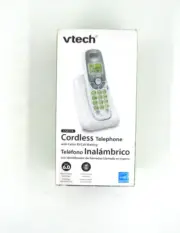VTech CS6114 DECT 6.0 Cordless Phone W/Caller ID/Call Waiting White, Grey
