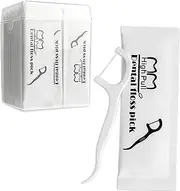 50 Count Individually Wrapped Floss Picks, Dental Floss Picks Toothpicks Flossers for Adults, Ideal Travel Flossers for Deep Cleaning