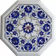 12" Stone Island Table Top Antique Design Inlay lapis Coffee Table for Home
