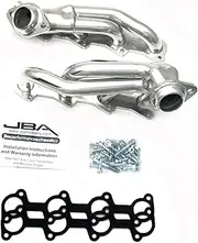 JBA 1626SJS 1-1/2" Shorty Stainless Steel Silver Ceramic Exhaust Header for Thunderbird Cougar 4.6L 94-97