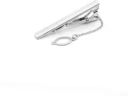 [Holibanna] Elegant Metal Tie Pinch Clips Necktie Bar for Men Spring-loaded Tie Clamp Simple Design