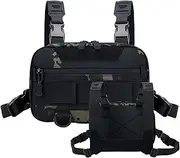 Chest Bag for Men,Multiple Compartment Chest Pack for Men - Lightweight Portable Pouch for Tools Gadgets Tissues Sunglasses Keys Cards