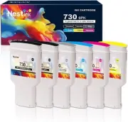 730 Ink Cartridge 300ml Set 6-Pack Designjet T1600 T1700 T2600 HP 730 XL/730XL