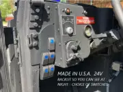 BLACK LIGHTED ROCKER SWITCH PANEL 5 GANG - PLUS SWITCHES - M998 MILITARY HUMVEE