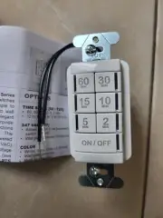 PTS 60 WH LT Preset Timer Switch, 60 Minute Max, Low Temp/High Humidity