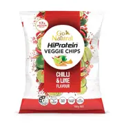Go Natural Hiprotein Veggie Chips Chilli & Lime Flavour 100g x 5