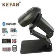 KEFAR Wireless Barcode Scanner Wired Handheld Barcode Reader Bluetooth QR PDF417