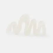 White Squiggle Claw Hair Clip