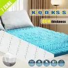 Deluxe Memory Foam Mattress Topper 7-Zone 8cm Cool Gel Bamboo Fabric 5 Sizes AU