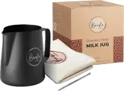 Stainless Steel Milk Frothing Pitcher - Milk Steamer Cup Barista Latte Art Tools