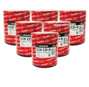 600 RIDATA 52X Blank CD-R CDR Branded Logo 700MB Recordable Media Disc 6x100pk