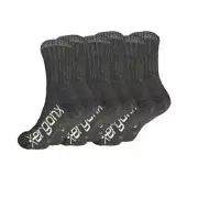 Ergonx Work Socks (6 Pack) - Silver yarn mariono wool socks for work