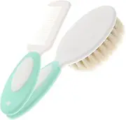 BESTonZON Natural Wool Hair Brush Comb Scalp Massage Tool Shower Brush Set Grooming Kit for Boys and Girls