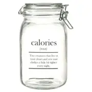 Circleware - Oakland 1.4Ltr Glass Canister with Hemetic Lid Calories