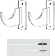 Lightsaber Holder Wall Mount, Lightsaber Stand Wall Display,Acrylic Lightsaber Stand Wall Display,Suitable for Sword and Lightsaber Placement Display(Clear)