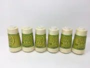 6 NEW Ultra Lock Serger Thread 3000 Yard Cone Polyester Thread Natural