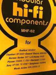 MHF-62 SAMS HI-FI PHOTOFACT BRADFORD CAEHART GE HARMAN JCPENNY PIONEER NOS