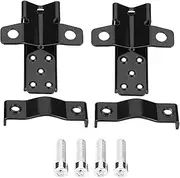 SustVita Universal Folding Foot Rest, Black Metal Motorcycle Highway Foot Pegs Motorbike Pedals, Stylish Passenger Frame Rests for Bikes and Motorcycles