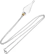 [GAROZATION] Hanging Glass Bottle Necklace Mini Wishing Jar Pendant Chain Decor for Giving Cute Tiny Bottle Design for Special Occasions