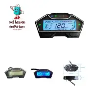 Universal Motorcycle Speedometer Odometer Tachometer RPM Speedometer Gauge 19...