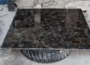 Natural Semi Precious Agate Geode Stone Outdoor Coffee Table Home Interior Gifts