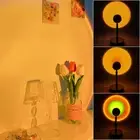 Atmosphere Night Light Projector USB LED Sunset Rainbow Desk Lamp Home Nukjn