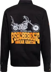 King Kerosin Motor Gear - Psychedelic Chopper, shirt/textile jac , color: Black , size: XXL
